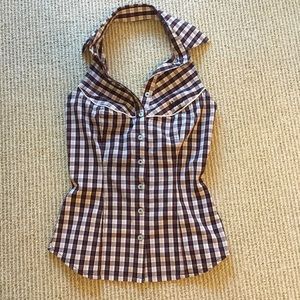 Guess Jeans halter button up XS